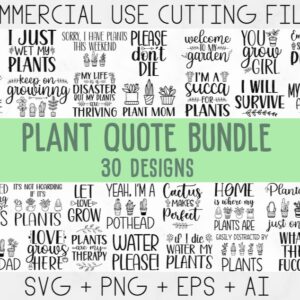 Plant Lover SVG Bundle