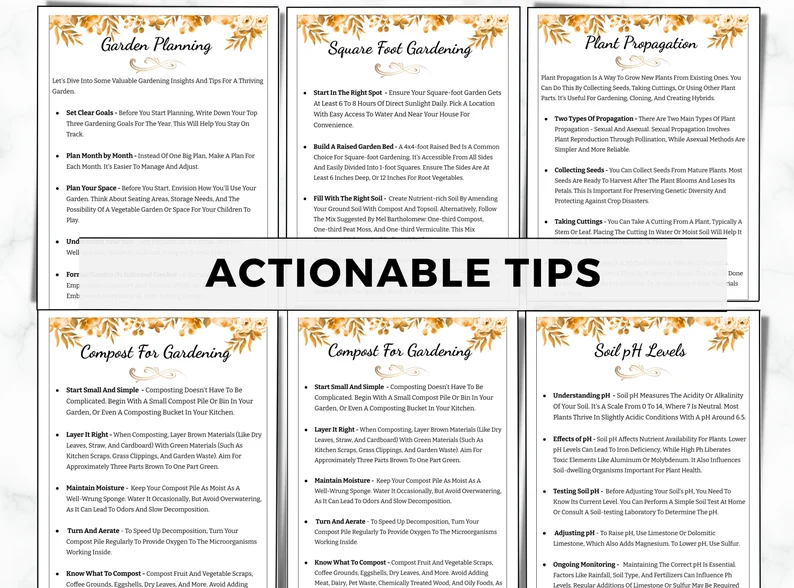 Actionable Tips