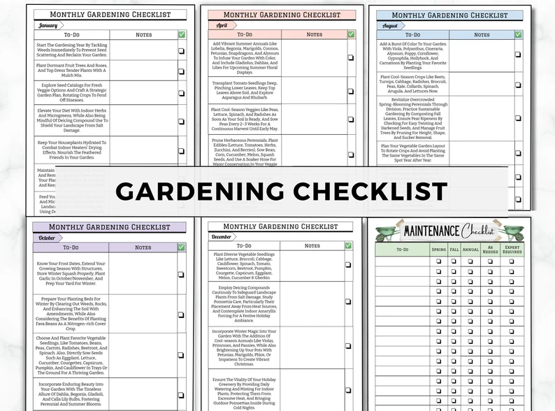 Gardening Checklist